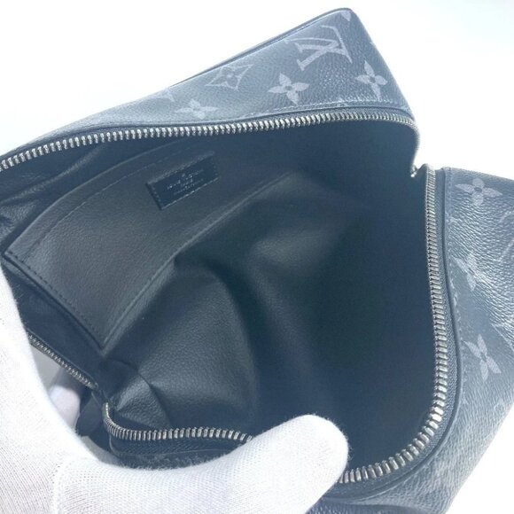 LOUIS VUITTON M83113 MonogramEclipse Locker Dopp-Kit Pouch Bag Clutch Bag - Picture 6 of 15